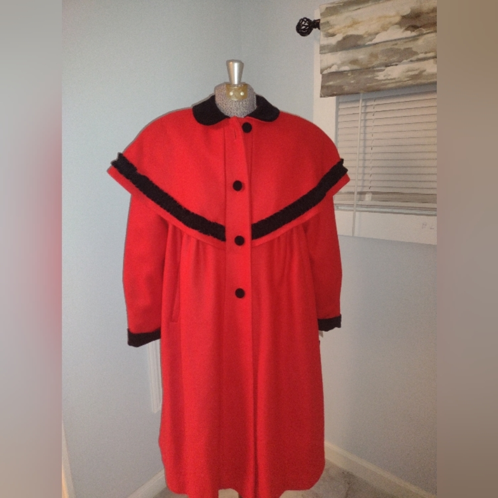 VTG girls Pendleton full length wool dress coat 12 NWT